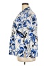 Rebecca Malone Print Blue 3/4 Sleeve Blouse Size 2X - photo 5