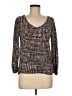 Pendleton 100% Nylon Brown Long Sleeve Blouse Size M - photo 1