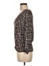 Pendleton 100% Nylon Brown Long Sleeve Blouse Size M - photo 5
