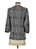 Perseption Concept Houndstooth Gray 3/4 Sleeve Blouse Size S - photo 2
