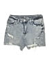 No Boundaries Blue Denim Shorts Size 13 - photo 1