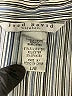 Fred David Stripes Gray Short Sleeve Blouse Size L - photo 7