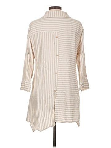 Soft Surroundings 3/4 Sleeve Button-Down Shirt (view 2)