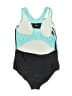 Speedo Color Block Teal One Piece Swimsuit Size 12 - photo 2