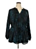 Melissa McCarthy Seven7 100% Polyester Teal Long Sleeve Blouse Size 2X - photo 1