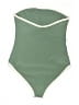 WILO Solid Green One Piece Swimsuit Size M - photo 2
