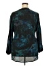 Melissa McCarthy Seven7 100% Polyester Teal Long Sleeve Blouse Size 2X - photo 2
