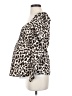 Topshop 100% Polyester Animal Print Multi Color Ivory 3/4 Sleeve Blouse Size 4 Maternity - photo 5