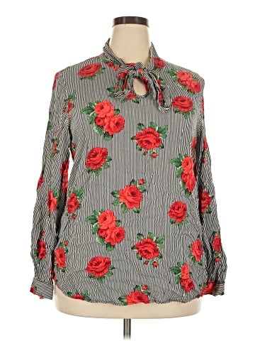 Retrolicious Long Sleeve Blouse (view 1)