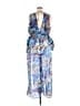 Venus Print Blue Cocktail Dress Size XL - photo 2