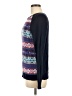 Chaps Print Blue Pullover Sweater Size M - photo 5