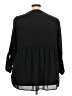 DR2 100% Polyester Black 3/4 Sleeve Blouse Size 3X - photo 2