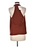 A.L.C. 100% Polyester Brown Sleeveless Blouse Size 8 - photo 2
