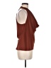 A.L.C. 100% Polyester Brown Sleeveless Blouse Size 8 - photo 4