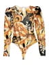 Flying Tomato Orange Long Sleeve Blouse Size M - photo 1