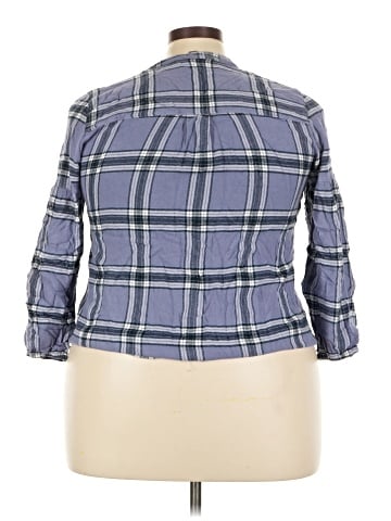 Lane Bryant 3/4 Sleeve Button-Down Shirt (view 2)