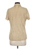 Covington Metallic Tan Short Sleeve Blouse Size M - photo 2