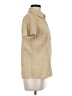 Covington Metallic Tan Short Sleeve Blouse Size M - photo 4