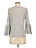 LC Lauren Conrad Metallic Silver Pullover Sweater Size XS - photo 2