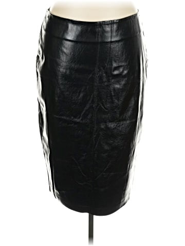 ELOQUII Faux Leather Skirt (view 1)