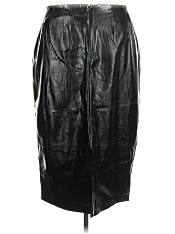 ELOQUII Faux Leather Skirt (view 2)