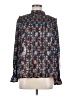 Elan Blue Long Sleeve Blouse Size M - photo 1