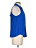 Mine Blue Sleeveless Blouse Size S - photo 4