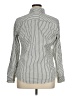 Old Navy Stripes Silver Long Sleeve Blouse Size XL - photo 2