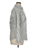Old Navy Stripes Silver Long Sleeve Blouse Size XL - photo 4