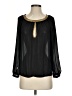 MICHAEL Michael Kors 100% Polyester Black Long Sleeve Blouse Size P (petite) - photo 1