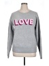Bobeau Hearts Gray Pullover Sweater Size XL - photo 1