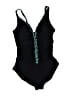 Profile by Gottex Graphic Black One Piece Swimsuit Size 16 - photo 1