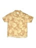 Zara Tropical Gold Short Sleeve Button-Down Shirt Size 9 - 10 - photo 1