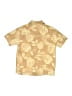 Zara Tropical Gold Short Sleeve Button-Down Shirt Size 9 - 10 - photo 2