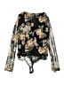 Lulus Floral Black Long Sleeve Blouse Size XL - photo 2