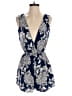 Unbranded 100% Polyester Paisley Blue Romper Size S - photo 1