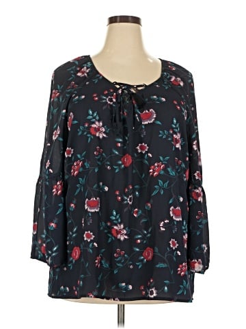 Faded Glory 3/4 Sleeve Blouse (view 1)