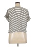 Max Studio Stripes Ivory Short Sleeve T-Shirt Size 1X - photo 2