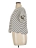 Max Studio Stripes Ivory Short Sleeve T-Shirt Size 1X - photo 5