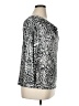 MSK Animal Print Silver 3/4 Sleeve Blouse Size XL - photo 4
