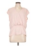 Calvin Klein 100% Polyester Pink Short Sleeve Top Size L - photo 1