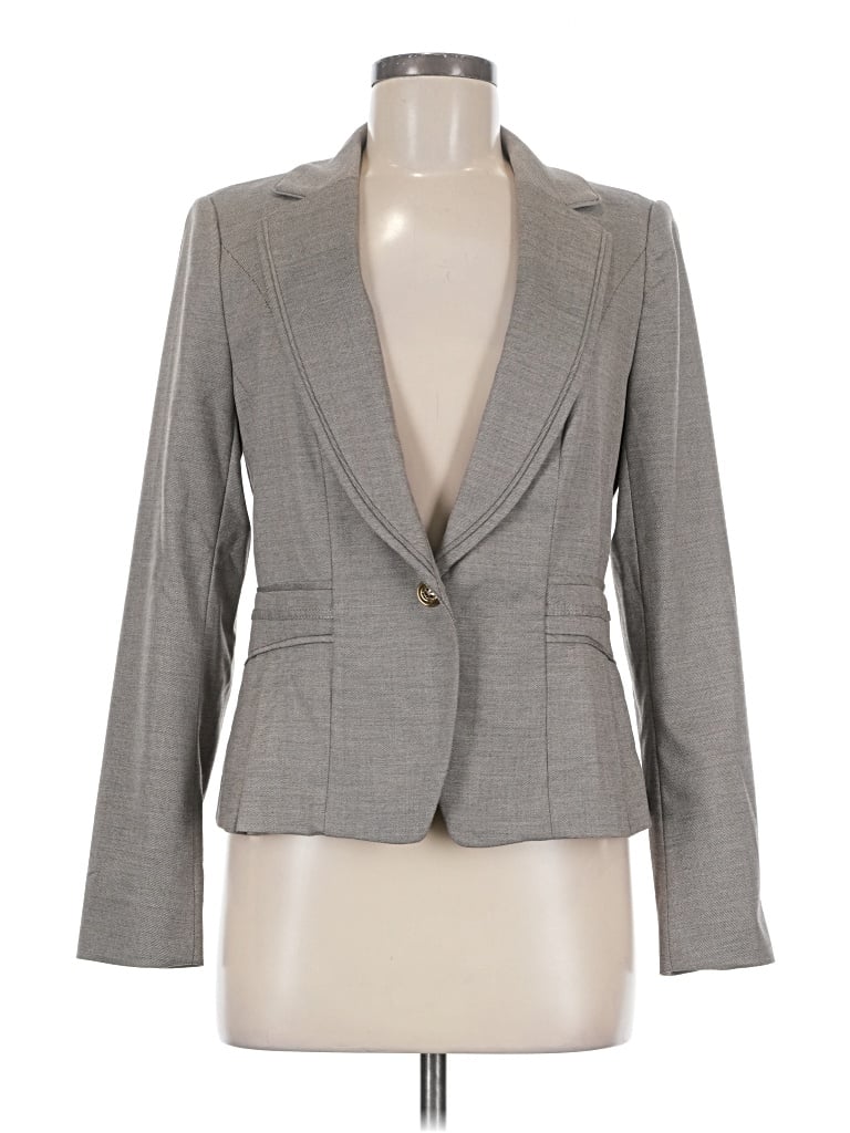 White House Black Market Blazer Jacket In Gray