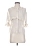 Moon Collection 100% Polyester Ivory 3/4 Sleeve Blouse Size S - photo 1