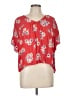 Madewell Red Short Sleeve Blouse Size L - photo 1
