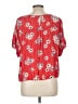 Madewell Red Short Sleeve Blouse Size L - photo 2
