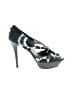 Claudia Ciuti Tie-dye Green Heels Size 7 1/2 - photo 1