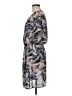 Daniel Rainn 100% Polyester Print Blue Casual Dress Size M - photo 5