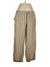 Gap Stripes Gold Tan Linen Pants Size XL - photo 1