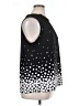 Croft & Barrow Polka Dots Black Sleeveless Blouse Size XL - photo 4