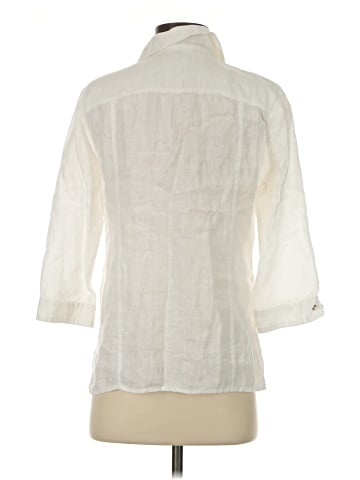 JM Collection 3/4 Sleeve Button-Down Shirt (view 2)